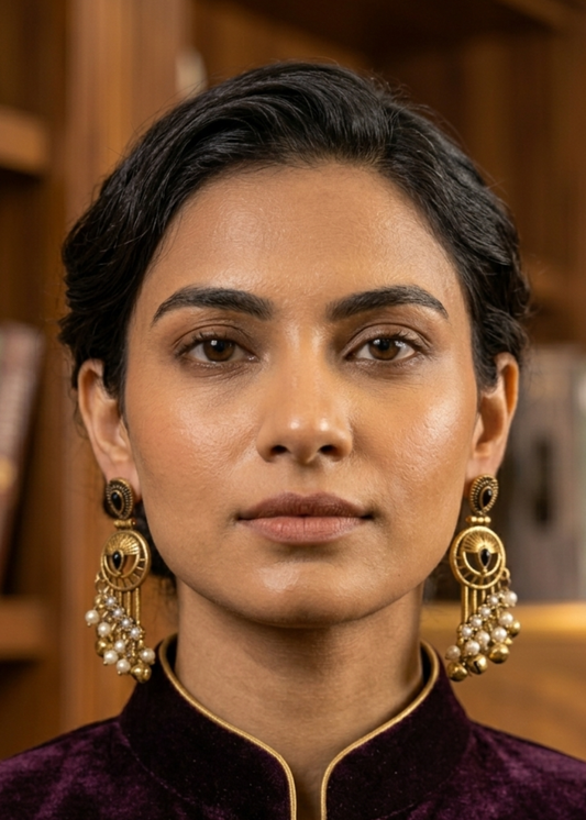 Noir Nazar Ghungroo Earrings