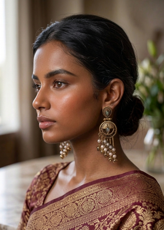 Neel Tara Ghungroo Earrings