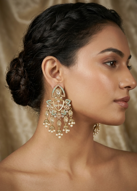 Meher Mint Pearl Chandeliers