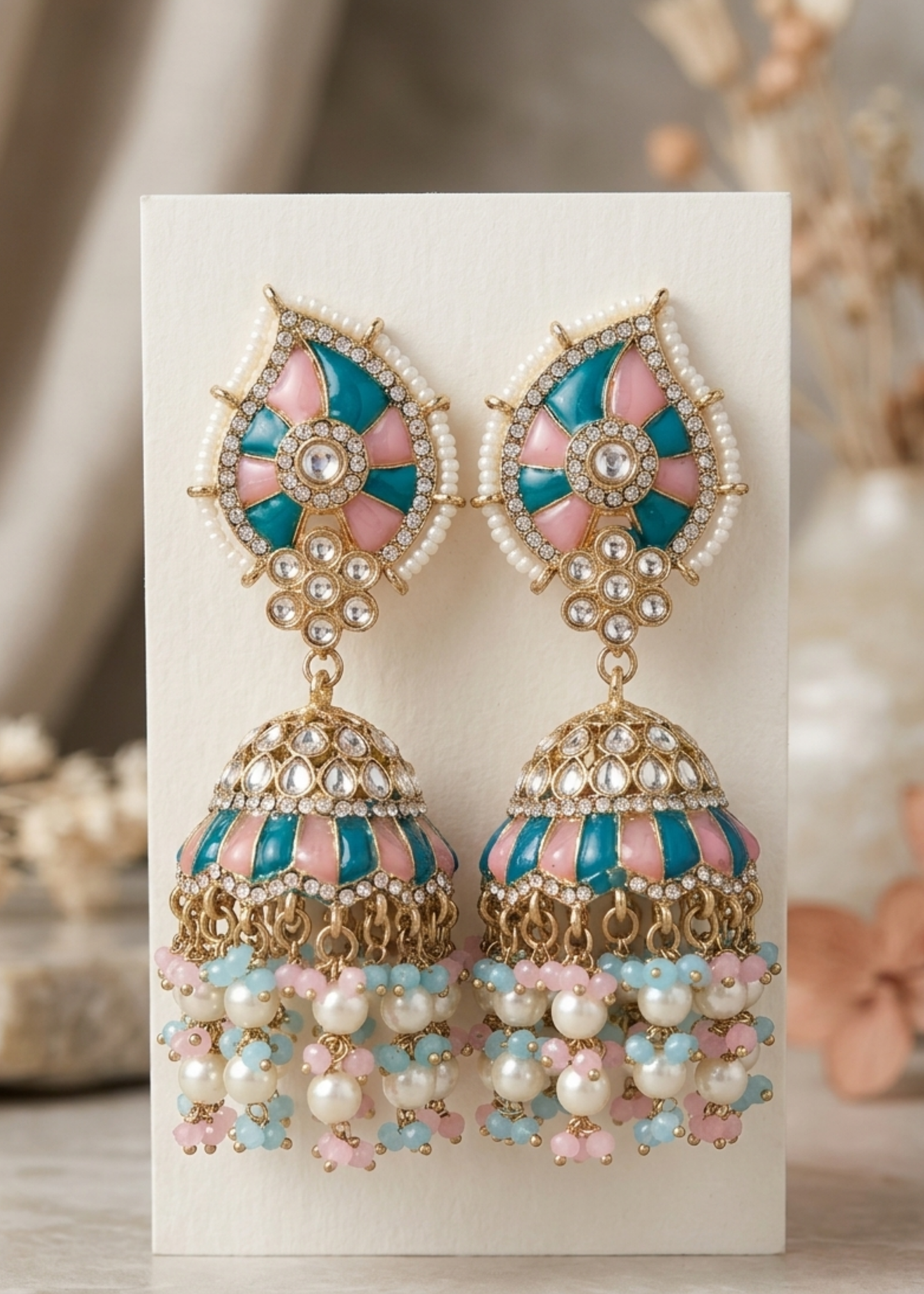 Rangrez Pearl Jhumkas