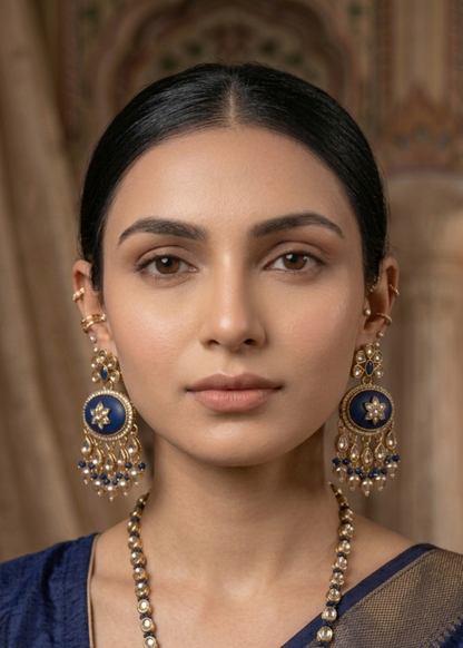 Midnight Bloom Statement Earrings