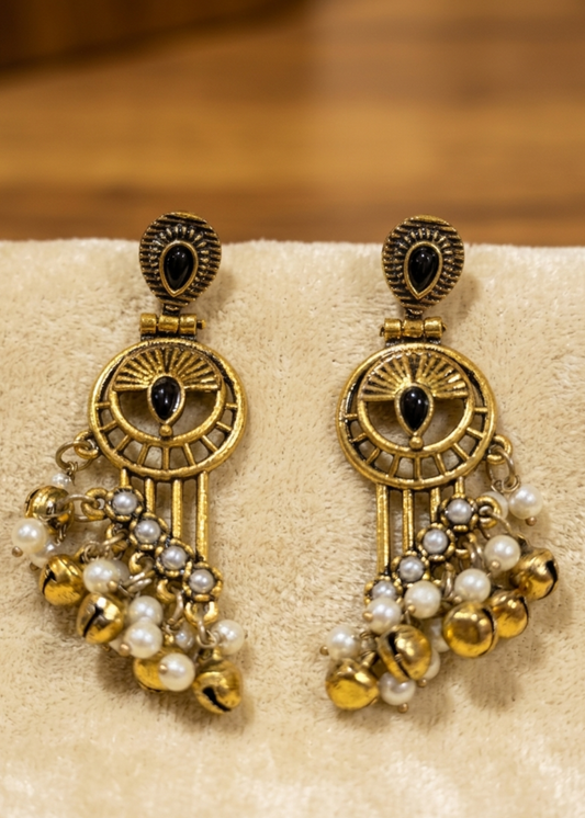 Noir Nazar Ghungroo Earrings