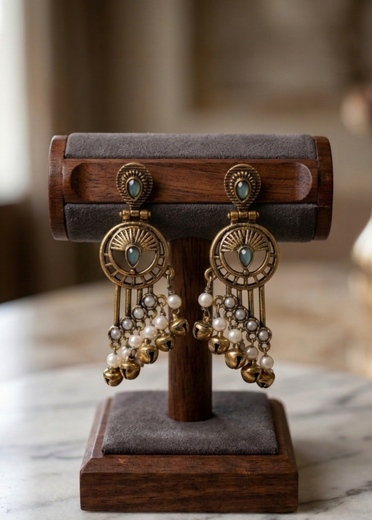 Neel Tara Ghungroo Earrings