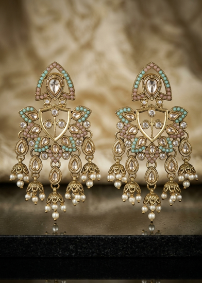 Meher Mint Pearl Chandeliers