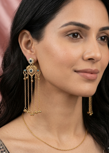 Meher Noor Kashmiri Chandbaali Earrings