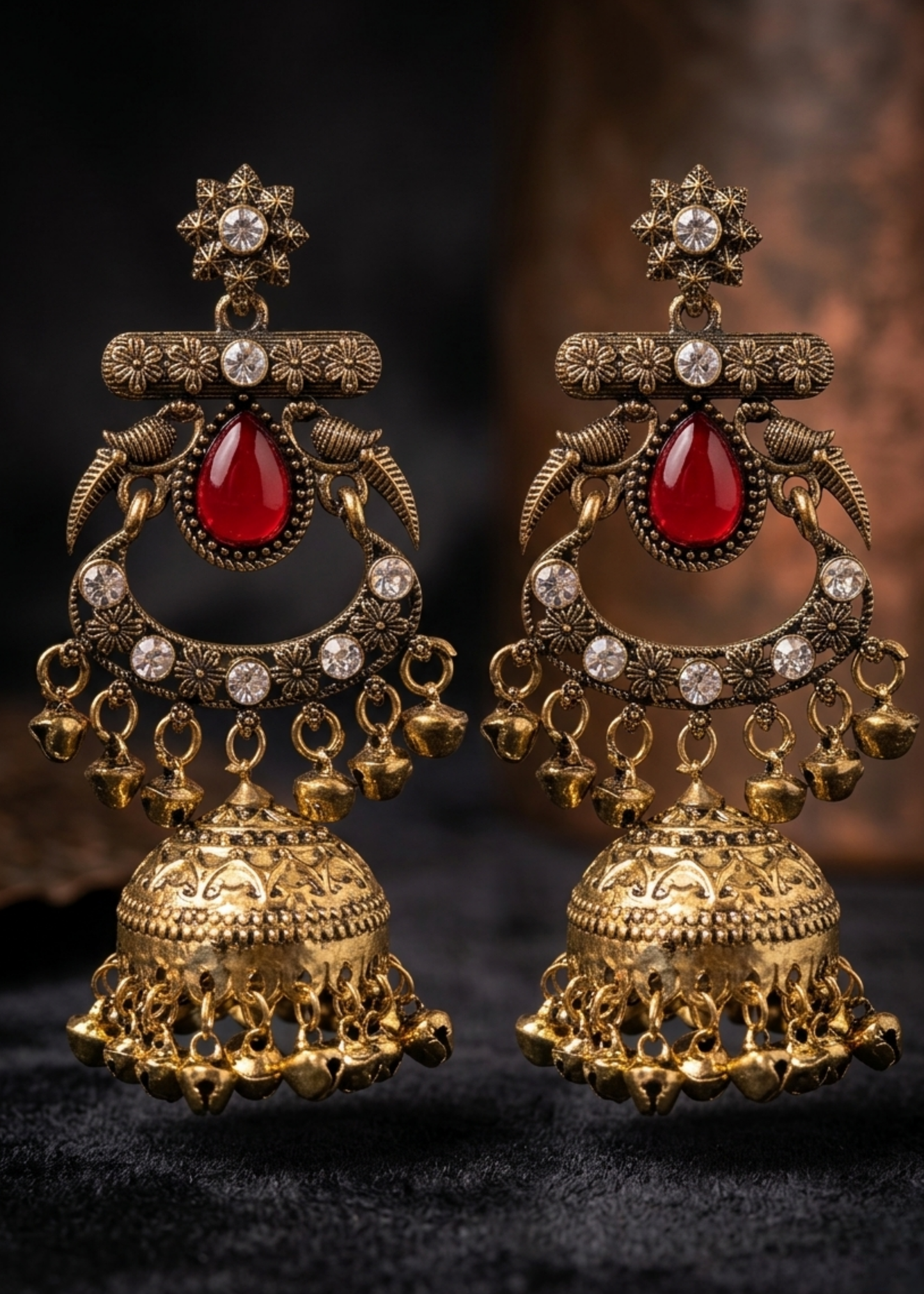 Zarina Kashmiri Royal Jhumkas