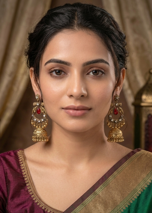 Zarina Kashmiri Royal Jhumkas
