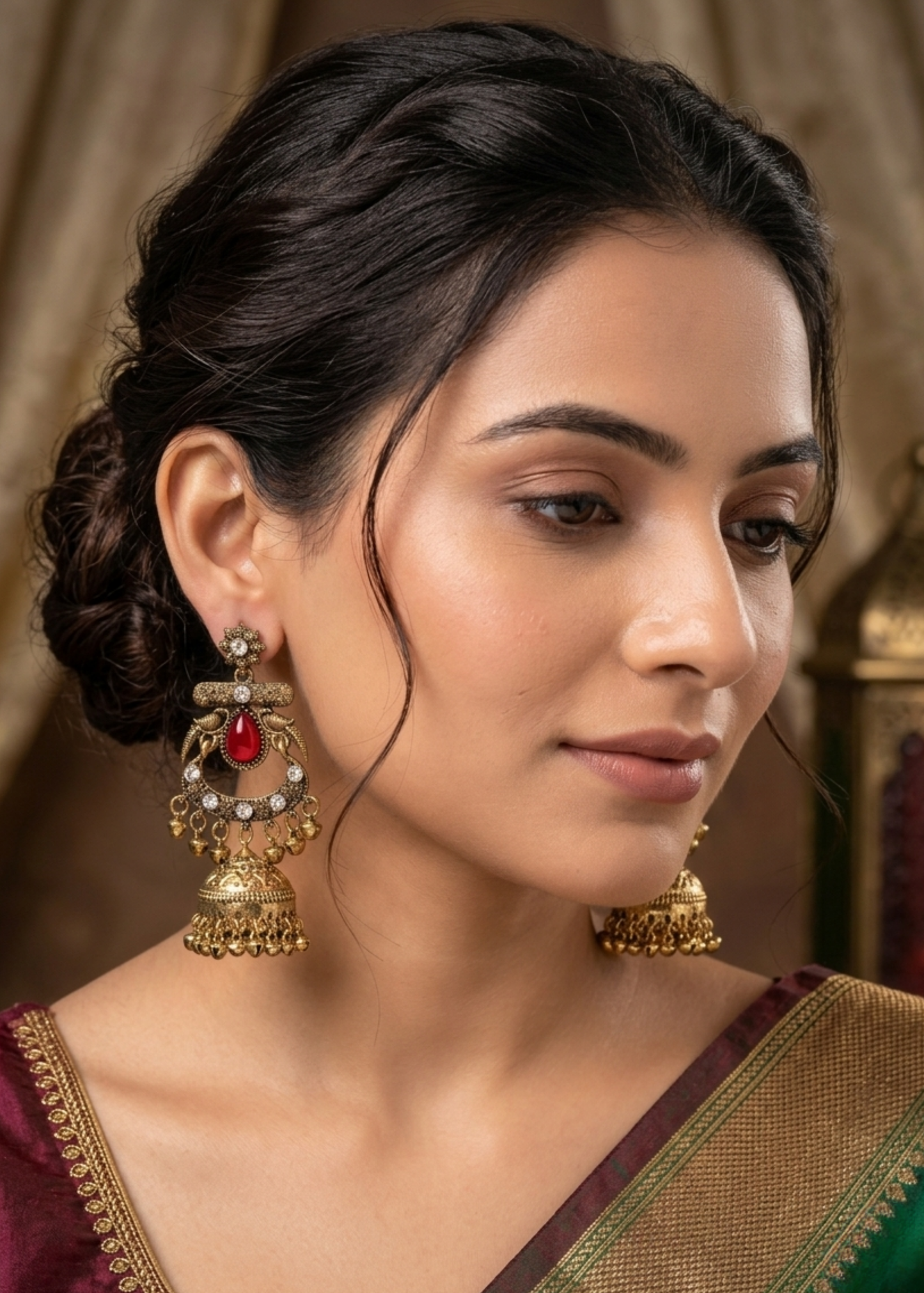 Zarina Kashmiri Royal Jhumkas