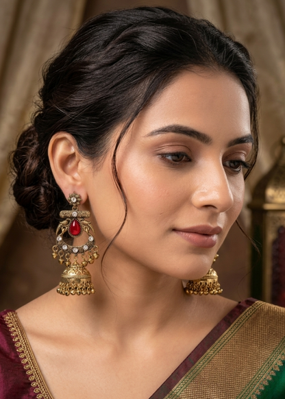 Zarina Kashmiri Royal Jhumkas