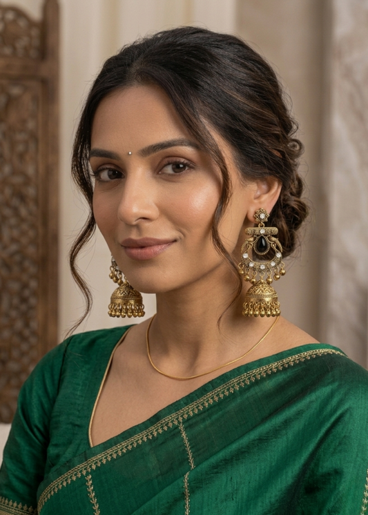 Noor-e-Sham Kashmiri Jhumkas