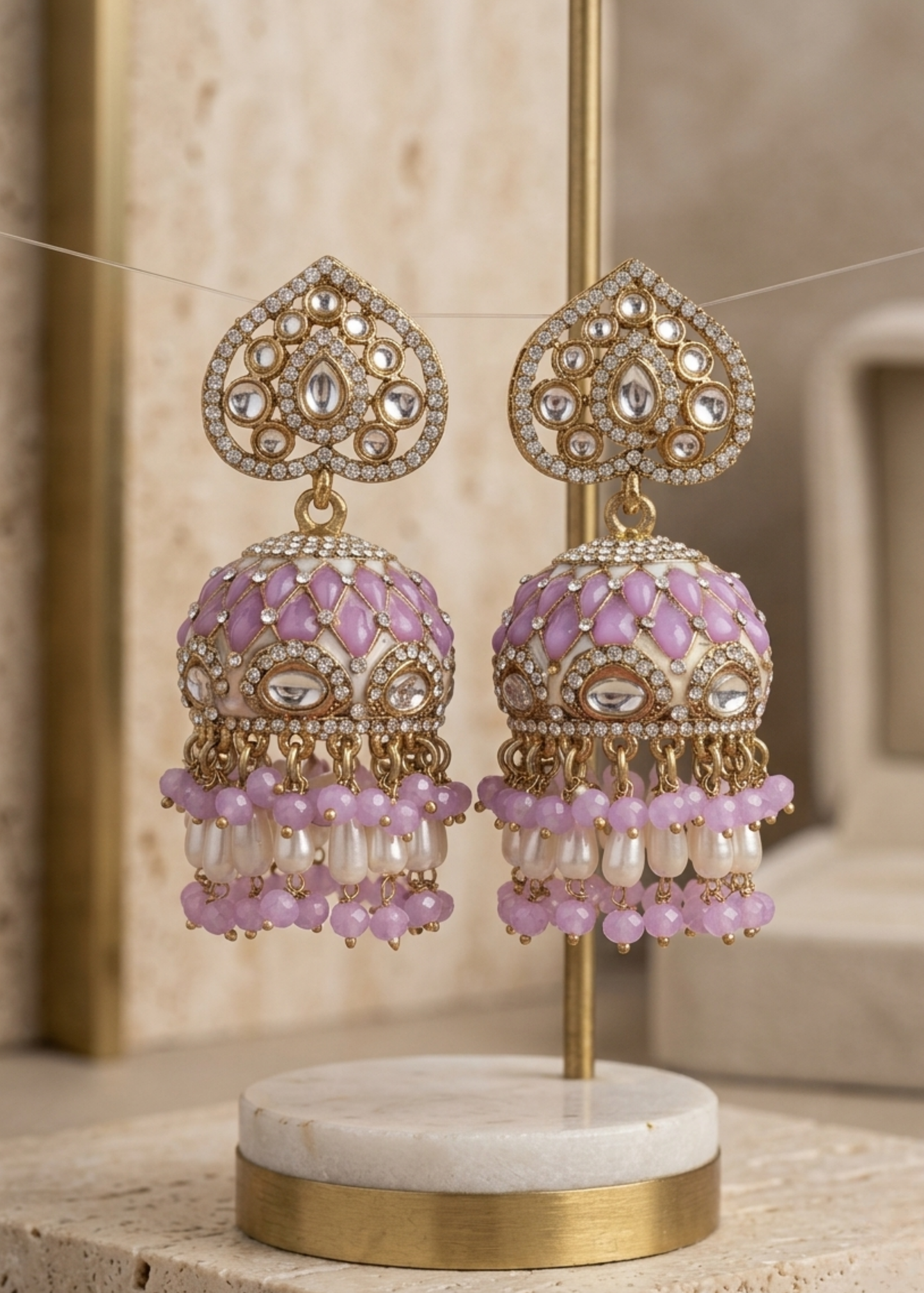 Gulbahar Kundan Jhumkas