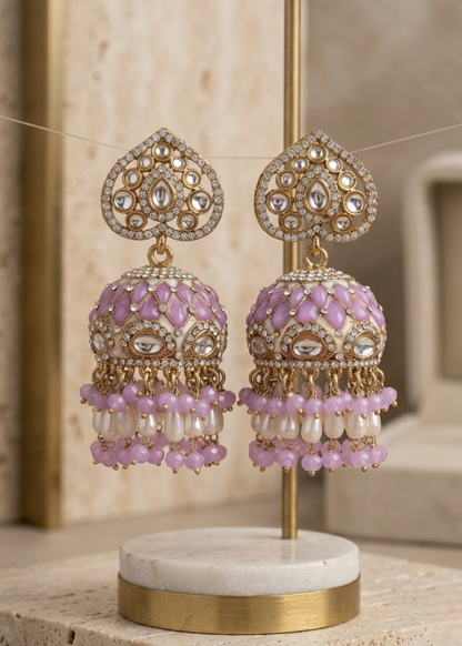 Gulbahar Kundan Jhumkas