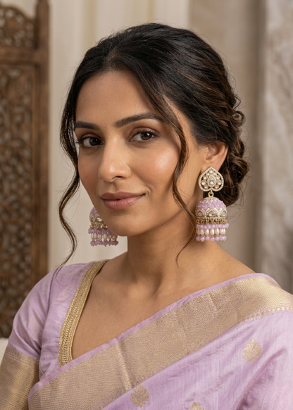 Gulbahar Kundan Jhumkas