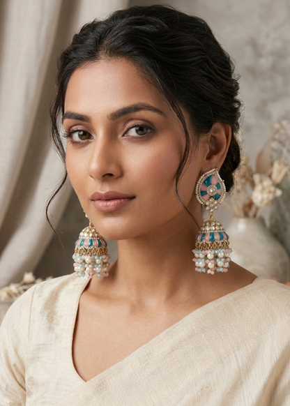 Rangrez Pearl Jhumkas