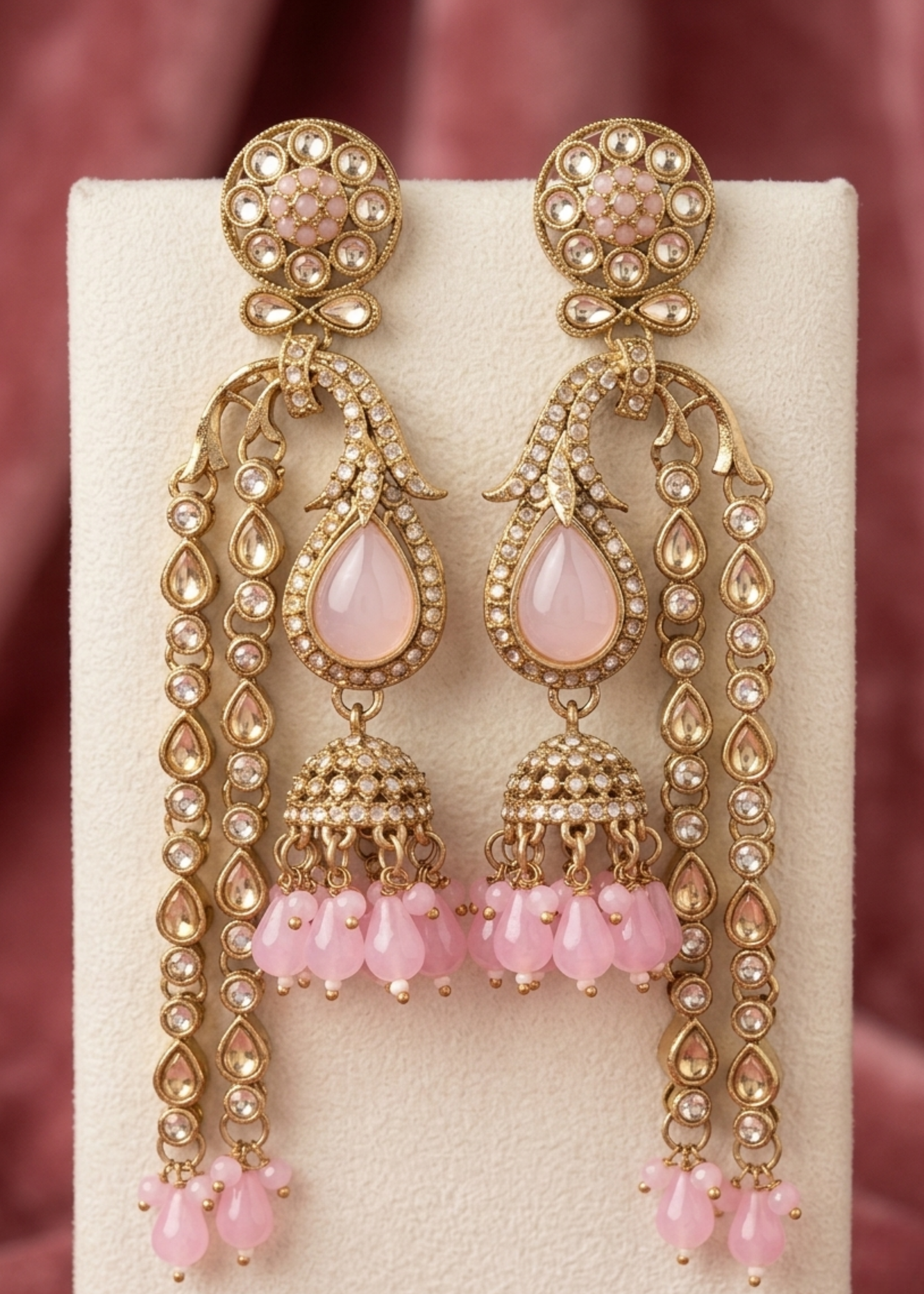Gulbahaar Noor Chand Jhumkas