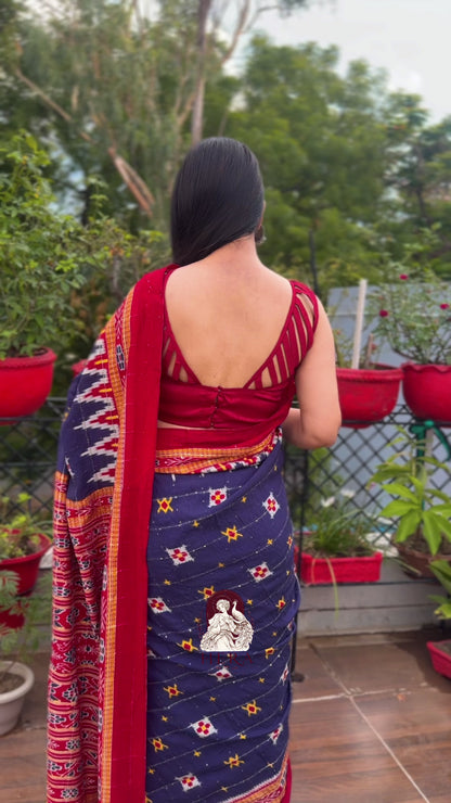 Neelambari – Royal Indigo Ikat Saree